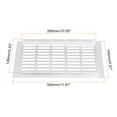thumbnail image 2 of Air Vents Cover, 1Pcs 300 x 150mm Aluminum Alloy Mesh Air Return Vent Cover, Louvered Ventilation Grille (Silver), 2 of 5