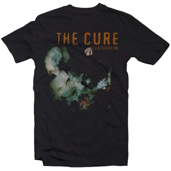 The Cure Disintegration Album Retro Rock Music Vintage Black T-Shirt XL up to size 5XL