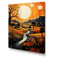 thumbnail image 2 of Designart "Farmhouse Patterns Painting II" Landscape & Nature Wall Art Living Room, 2 of 5