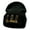 Black, variant on CSI Los Angeles Embroidered 12 Inch Long Knitted Beanie - Black OSFM