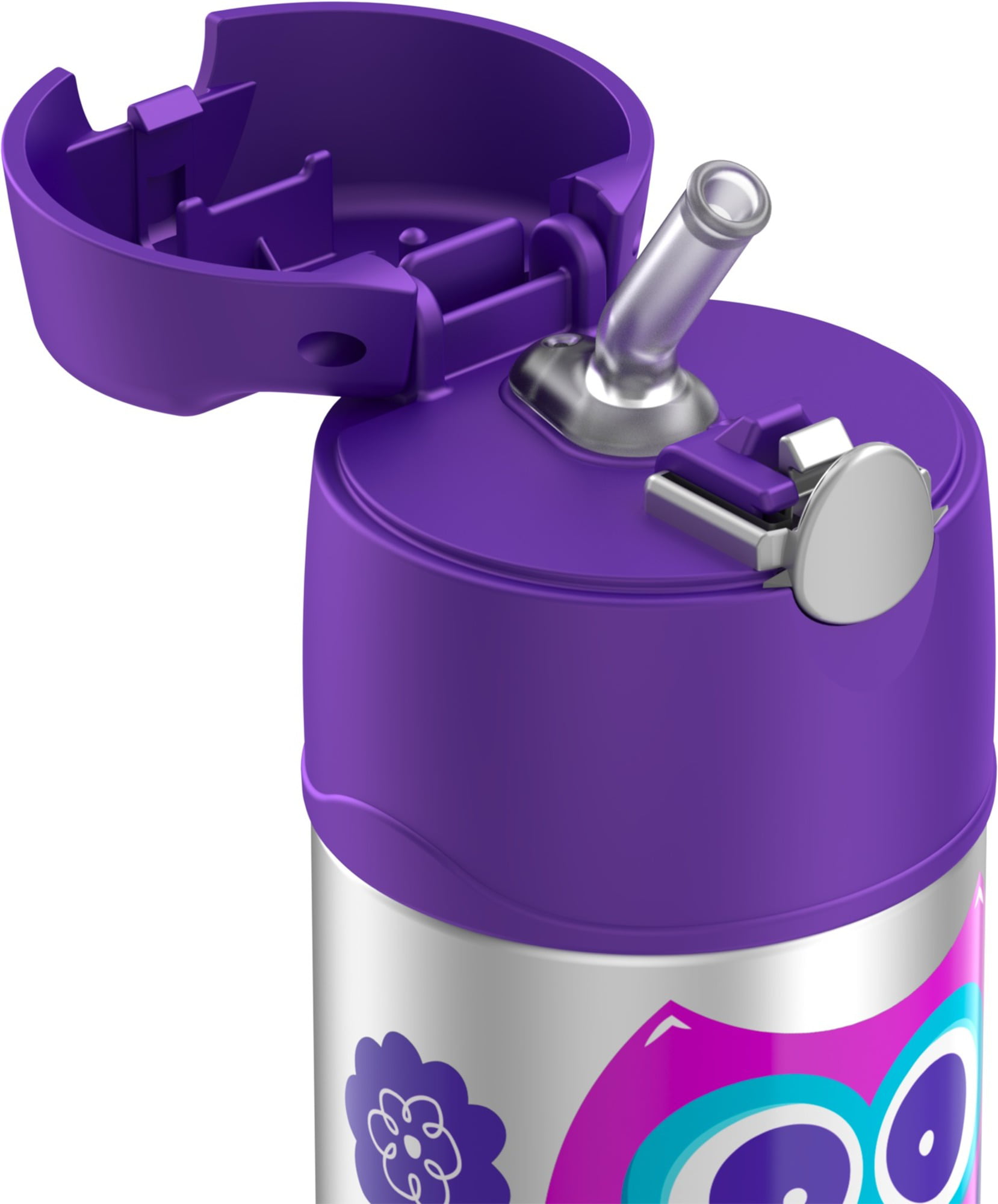 Thermos FUNtainer 12 oz. Purple Stainless Steel Vacuum-Insulated Water  Bottle F4100PU6 - The Home Depot