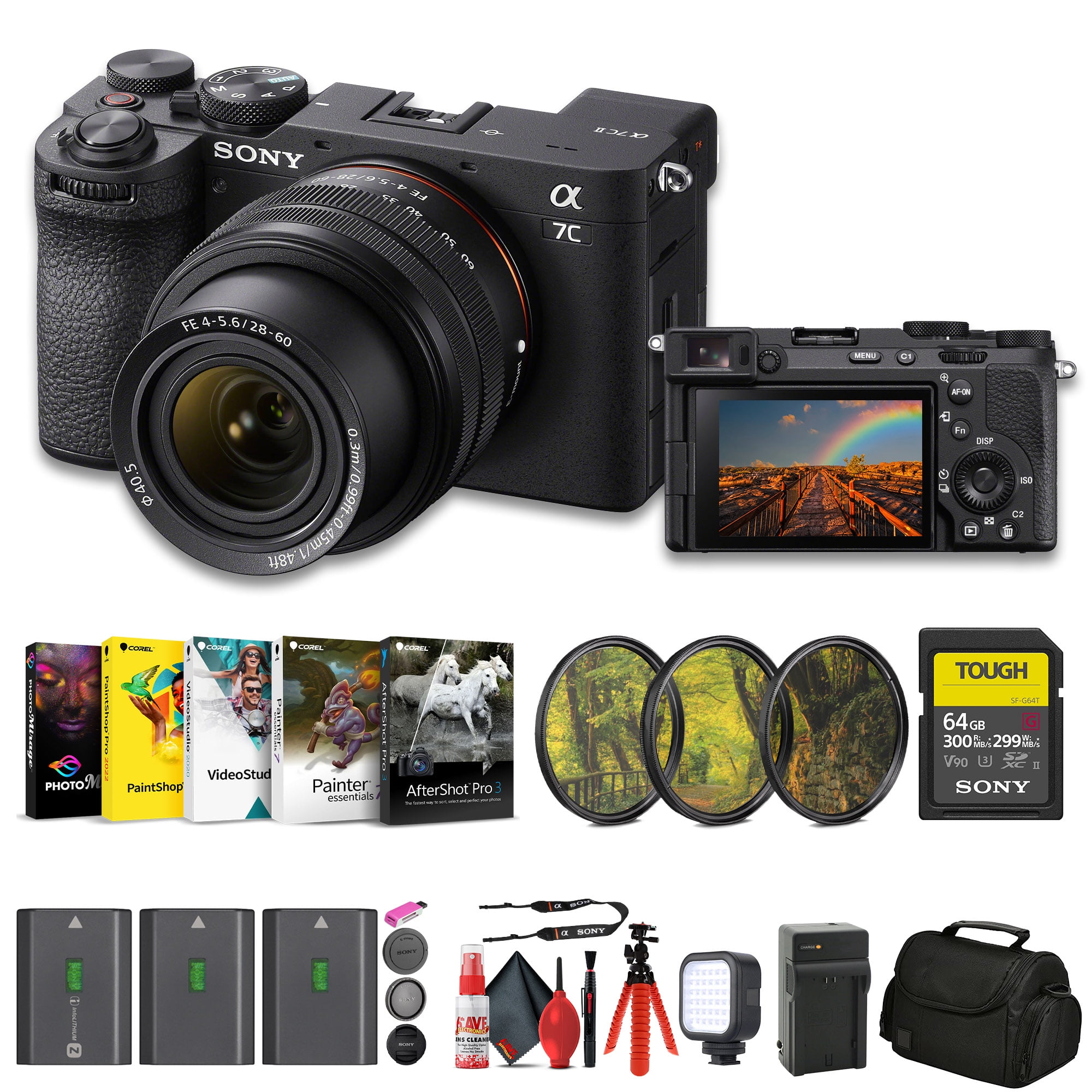 Sony Professional Full-Frame a7C II Mirrorless Camera with 28-60mm