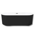 thumbnail image 4 of Acrylic Freestanding Bathtub,  Freestanding Soaking Bathtub, 59/67'' Acrylic Bathtub, Drain and Overflow Included, 4 of 6
