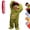 Green, variant on Funny Frog Plush One-Piece Pajamas for Adults with Styling Comb, Big Mouth Hooded Fleece Jumpsuit with Pocket, Cozy Animal Loungewear for Parties and Gifts