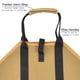 thumbnail image 5 of Portador de leña, bolsa de lona para leña, bolsa de transporte de madera con asas y correas de seguridad para viajes de campamento en interiores, regalo de Navidad, 90 x 45 cm, 5 of 7