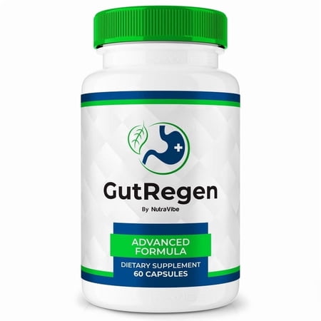 GutRegen Capsules – Gentle Gut & Digestive Support Formula for Balance & Wellness | Easy-to-Take Capsules (60 Capsules)
