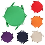 Circular Cushion Comfortable Non-slip Soft Round Tie-on Chair Seat Pad for Chair
