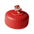 thumbnail image 1 of Organizador de almacenamiento de alimentos, plato de frutas, bandeja para verduras, servicio dividido para Año Nuevo chino Rojo Grande 2 capas, 1 of 9