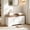 Brown+White, variant on Vingud 39" Storage Chest, 39.4" Toy Chest, Modern Storage Bench with Safety Hinge, Toy Box, Farmhouse Style, for Bedroom, Living Room, Black
