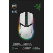 Razer Cobra Pro Optical Wireless Bluetooth Gaming Mouse, White