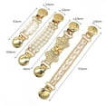 thumbnail image 6 of Tnobhg Ladies Faux Pearl Chain Collar Clip Anti-exposed Brooch Shawl Silk Scarf Buckle Sweater Cardigan Collar Clip, 6 of 8