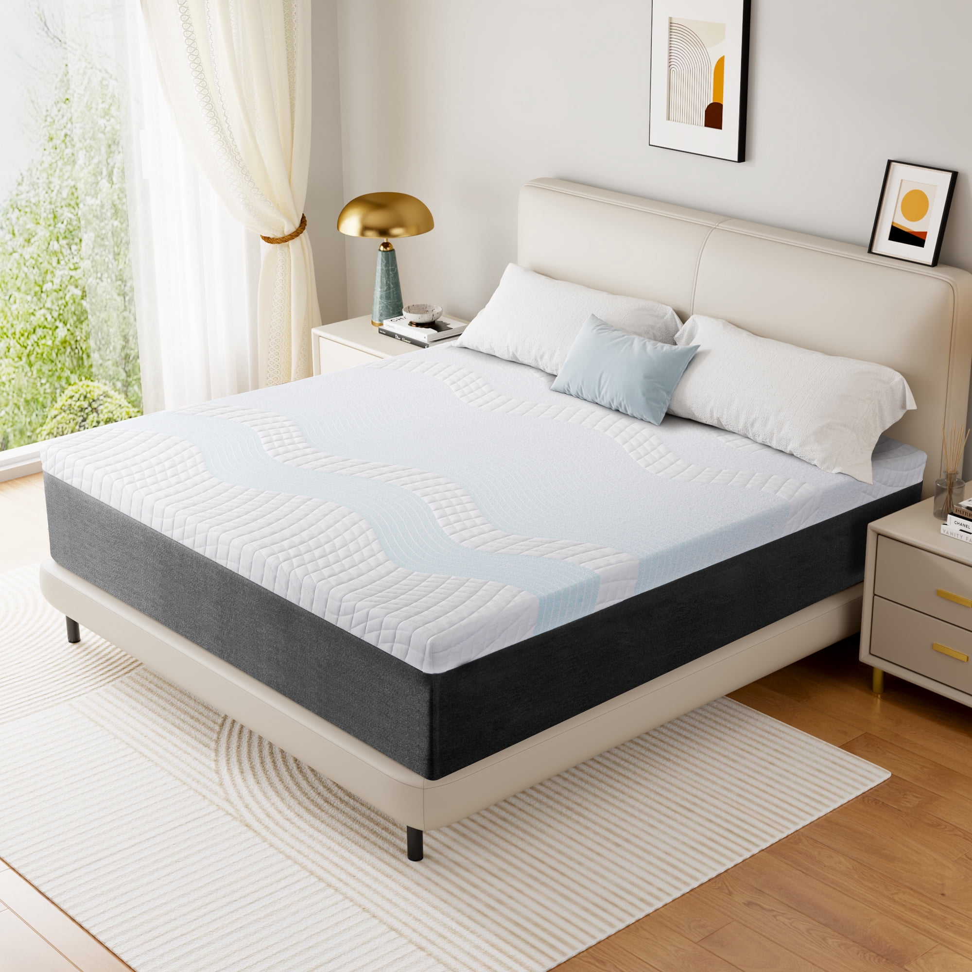 Queen Mattress, 10" Queen Size Memory Foam Mattress in a Box