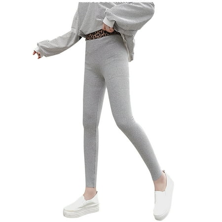 

Sweatpants Women Womens Jeans Trendy Women Leopard Rib Elastic Pants Trousers Casual Leggings Thin Capris Maternity Leggings Bell Bottom Jeans for Women Clearance Gray 2XL