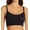 Black, variant on Women's Hanes DHY201 Authentic Longline Scoop Crop Bralette (Black XS)