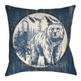thumbnail image 5 of Artistic Weavers LGCB2013-2222 Artistic Weavers Lodge Cabin Bear Poly Filled Pillow - Teal & Beige - 22 x 22 ft., 5 of 9