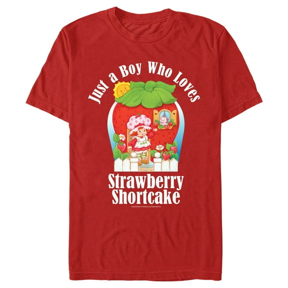 Men's Strawberry Shortcake Loving Boy Berry Graphic T-Shirt