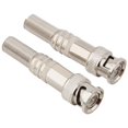 thumbnail image 2 of Conector de video BNC sin soldadura 75-5 con conector de cámara CCTV de cabezal Q9 (2 piezas), 2 of 5