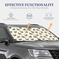 thumbnail image 4 of Balery 2 Piece Funny Chicken Car Windshield Sun Shade|Foldable Front Windshield Shade for Car Front Window for Most Sedans SUV Truck-Large, 4 of 7