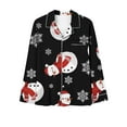 thumbnail image 6 of Xihbxyly Christmas Pajamas for Women, Women's Christmas Printed Pajama Set for Daily Home Wear Two-Piece Pajama Set with Pocket, 6 of 6