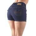 thumbnail image 3 of Fashion2Love Women's Juniors Butt Lift Destroyed Ripped Mid Waist Booty Shorts, 3 of 9