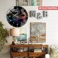 thumbnail image 5 of Toughened Glass Wall Clock with Futuristic Tech Art Silent Movement, Battery Operated(AA Batteries Not Inclued), Artistic Home Decor 12inches, 5 of 8