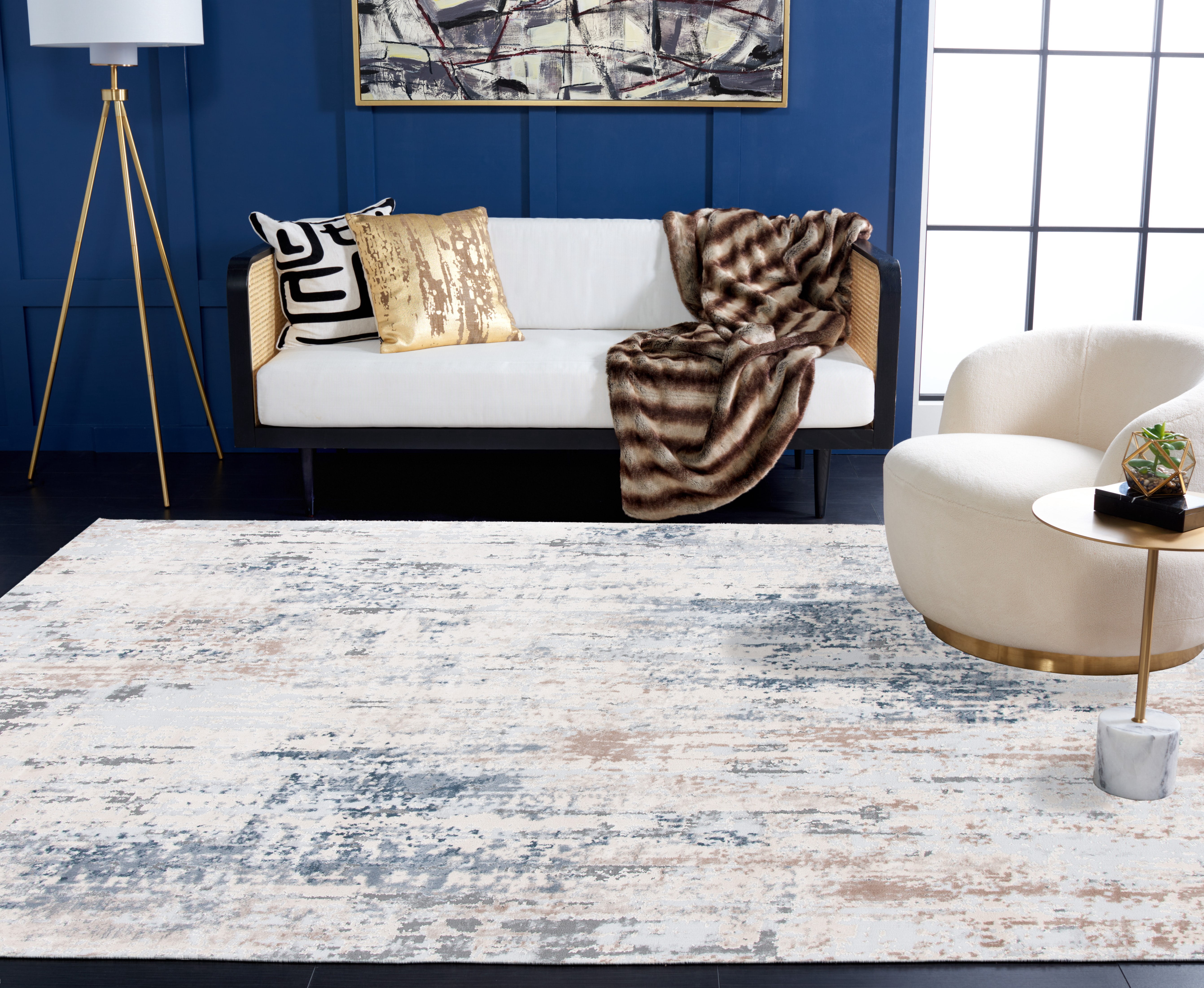 Safavieh Invista Dulcibella Abstract Area Rug, Cream/Gray, 8' x 10'