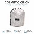 thumbnail image 2 of Bolsa de maquillaje de viaje Jadyn Cinch Top, organizador de cosméticos compacto, 2 of 6