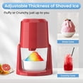 thumbnail image 5 of Red Electric Shaved Ice Maker For Home Frozen Treats, Slushies And Snow Cones, 5 of 9