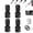 (4PCS), variant on 1/4" Hex Shank Socket Converter, 1/2 Inch Square Drive to 1/4 Inch Hex Female Socket Adapter, Quick Release Impact Bit Holder Set, Impact Wrench Adapter Chuck Adapter for Impact Driver (2PCS)