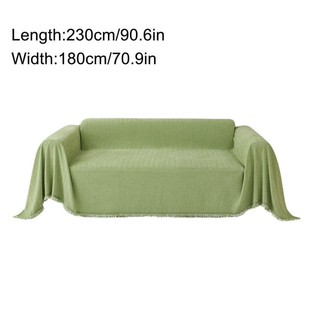 Fundamental Sofá de Espiga, Elegante Diseño Color Liso, Suave y Agradable para La Piel, Sofá, Cama y Silla Multifacético, Fácil de Lavar a Máquina, Incluye 1 Cojín.
