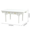 thumbnail image 6 of hengtong Desk with Opening Drawer for 1/12 Dolls House Scene Decors White, 6 of 6