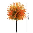 thumbnail image 3 of Realistic Fall Decorative Stakes – Faux Outdoor Flowers with Plastic Stakes for Garden, Park, And Home Landscaping, Weather-Resistant And Easy to Install (Orange) Harlik, 3 of 7
