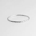 thumbnail image 6 of 925 Sterling Silver Minimalist Hammered Textured Thin 1.2mm Knuckle Midi Stacking Rings (10 US, 925 Sterling Silver/ Grooved), 6 of 7