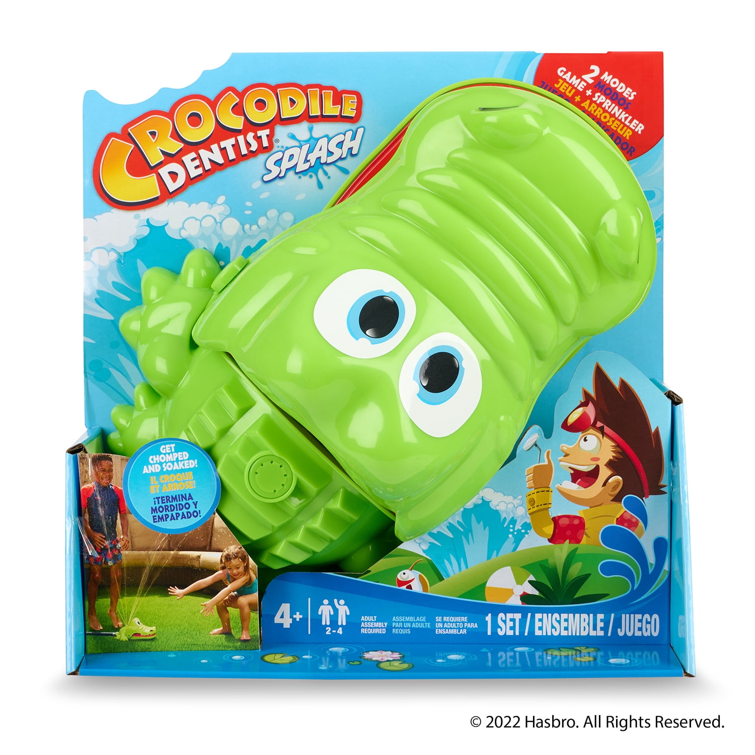 Hasbro Crocodile Dentist Splash Game Outdoor Lawn Game