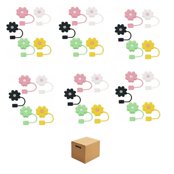 30pcs Cubiertas De Pajita De Silicona Belug, Colores