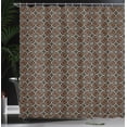 thumbnail image 3 of Ambesonne Ethnic Shower Curtain, Greek Culture Maze Look Art, 69"Wx75"L, Black Beige and Burnt Orange, 3 of 4