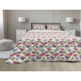 thumbnail image 1 of Modern Comforter & Sham Bedding Set, Colorful Butterflies in Vibrant Tones Moths Wings Girls Design, 3 pcs Duvet Set Microfiber Filling Quilt, 5 Sizes, Multicolor, by Ambesonne, 1 of 4