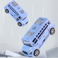 thumbnail image 3 of XIANXIAN City Bus Toys Cars, Die-Cast Metal Airport Cars for Boy 3-8 Years Old, Pull Back Blue Play Vehicle with Sound and Light Up for Kids Girls Gift, 3 of 6