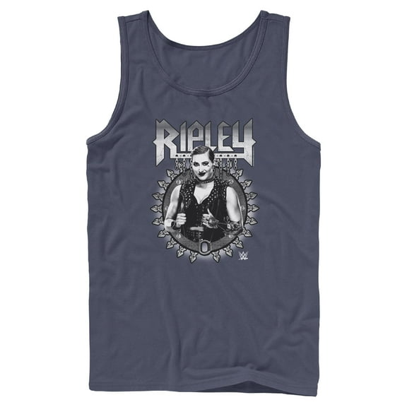 Mens WWE Ripley Black and White Photo Tank Top