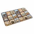 thumbnail image 2 of Watercolor Coffee Door Mat&nbsp;Indoor Outdoor Entrance, Non Slip Small Rug for Kitchen Bathroom Entryway Rug, Retro Coffee Patchwork Washable Doormat Floor Mat for Office Home Decor 18x30 Inch, 2 of 8