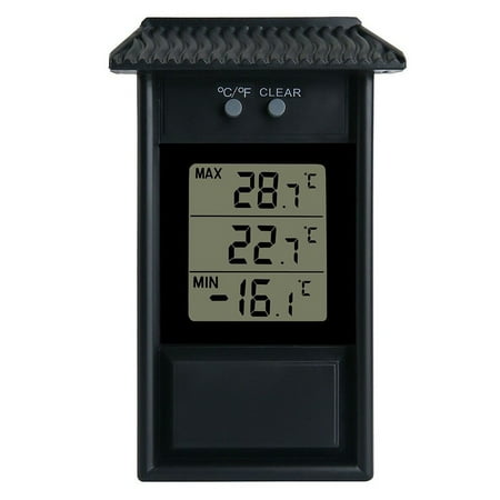 

Digital Thermometer Display Max Min Greenhouse Garden Indoor Outdoor Wall Room