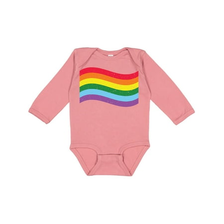 

Inktastic Pride Flag in Grunge Gift Baby Boy or Baby Girl Long Sleeve Bodysuit
