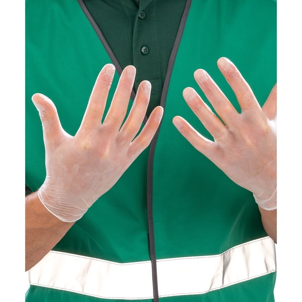 Result Essential Hygiene - Guantes Desechables para Adultos Unisex - Pack de 100 (Transparente)