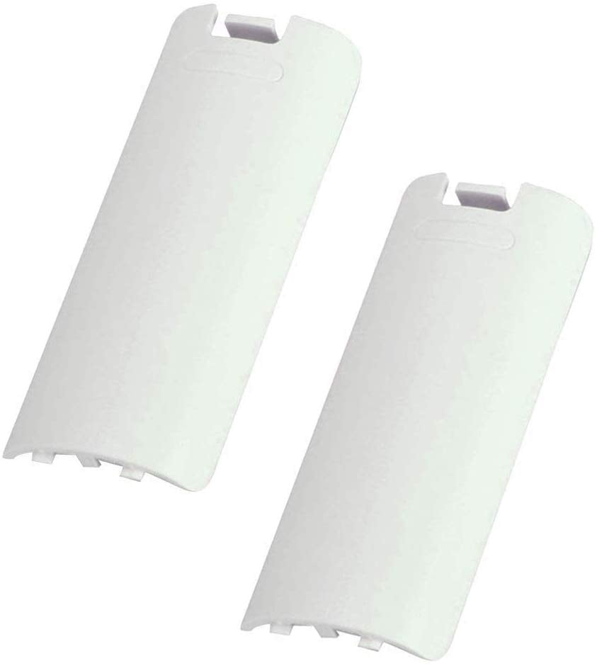 Wiresmith 2X White Video Game Battery Cover Shell for Nintendo Wii