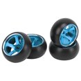 thumbnail image 3 of 1/28 Scale RC Car Tires And Rims, RC Car Tires And Rims 4Pcs Stable Driving Strong Cushioning  For K969 Red,Blue,Gold,, 3 of 8