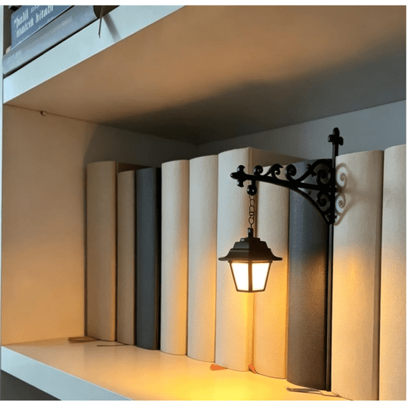 Reading Light, Book Lights for Reading at Night, Reading Lights for Books in Bed, Library Lantern Mini Bookshelf Lamp for Study Reading Corner Home Library