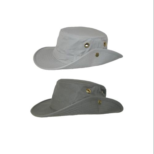 Tilley Size 7 1/2 Unisex T3 Cotton Duck Snap-up Brim Hat, Olive 
