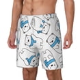 thumbnail image 2 of Balery Scarf Bear Mens Swim Trunks Swim Shorts for Men Quick Dry Inseam Beach Shorts with Compression Liner Pocket-XX-Large, 2 of 9