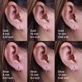 thumbnail image 4 of F136 Titanium Slim Hoop Earrings, Cubic Zirconia Huggie Earrings for Women,Small Hoop Earrings for Women, Hypoallergenic Earrings,Great Gift for Women, 4 of 11