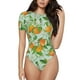 thumbnail image 1 of Balery Tangerine Body de cuello redondo de manga corta para mujer Tops de manga corta Tops básicos-Large, 1 of 7
